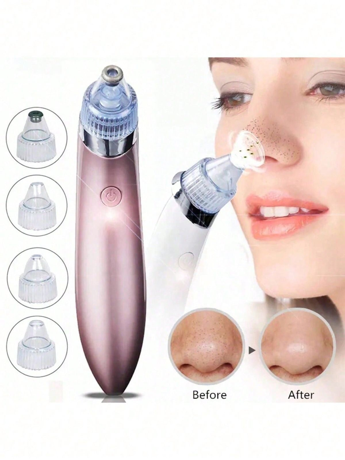 Limpiador de poros electrónico 4 en 1 - Limpieza facial en casa